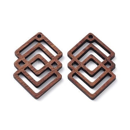 Walnut Wood Laser Cut Pendants WOOD-Q051-01D-1