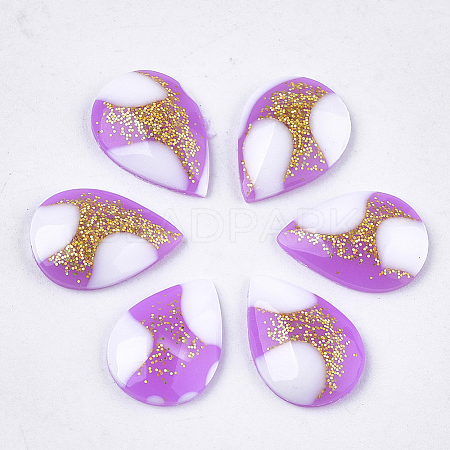 Epoxy Resin Cabochons CRES-S361-02B-1