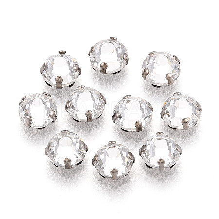 Flat Round Sew on Rhinestone KK-N282-01C-P-1