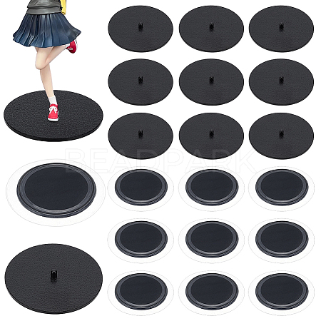 Plastic with Silicone Doll Base Display Rack AJEW-WH0609-251B-1