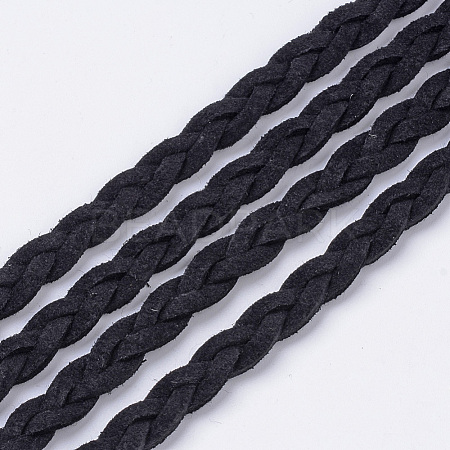 Braided Faux Suede Cord LW-Q008-2.7mm-1090-1