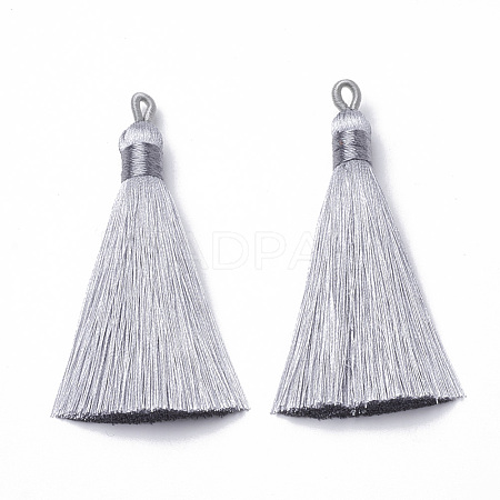 Polyester Tassel Big Pendants Decoration AJEW-S059-12-1