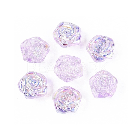 Electroplate Transparent Glass Beads Strands LS-EGLA-N056-02A-03-1