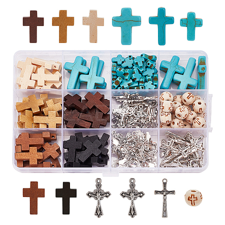 ARRICRAFT DIY Cross Jewelry Making Kits DIY-AR0003-13-1