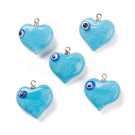 Handmade Evil Eye Lampwork Pendants LAMP-M015-03D-1