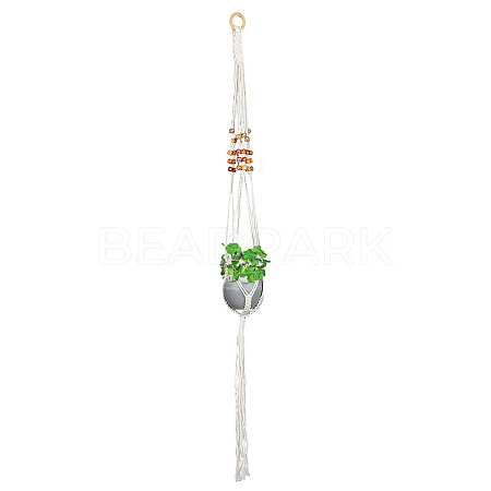 Cotton Macrame Plant Hangers AJEW-WH20072-57B-1