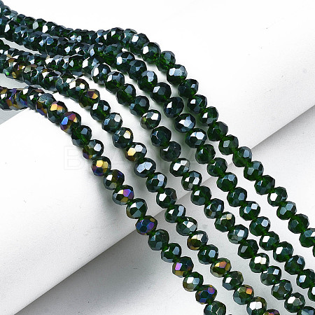 Electroplate Glass Beads Strands LS-EGLA-A034-T6mm-B28-1