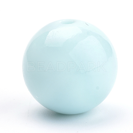 Solid Chunky Bubblegum Acrylic Ball Beads X-SACR-R835-6mm-09-1