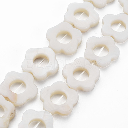 Freshwater Shell Beads Frames Strands SHEL-T009-14A-1