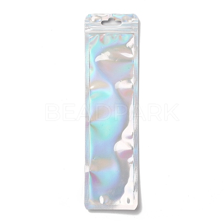 Glitter Holographic Plastic Packaging Yinyang Zip Lock Bags OPP-F002-02-1