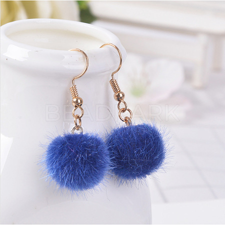 Alloy Polyester Dangle Earrings FS-WG470DC-05-1
