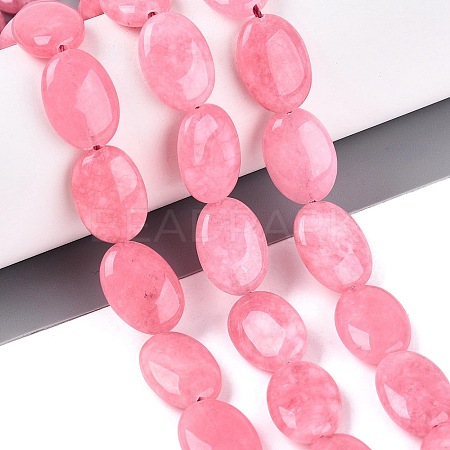 Dyed Natural White Jade Beads Strands G-N370-01A-11-1