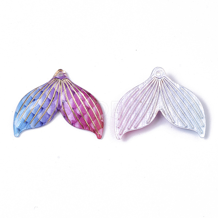 Transparent UV Printed Acrylic Pendants X-TACR-S136-002I-1