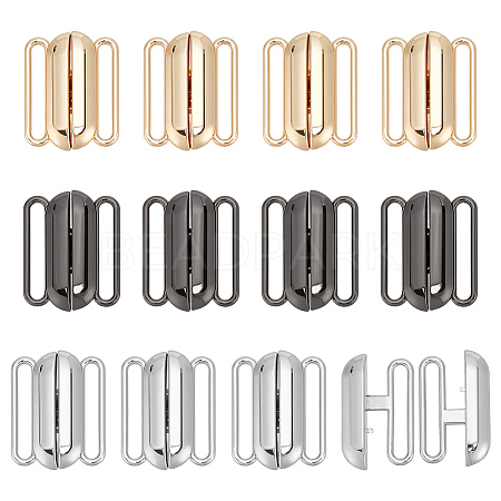 12Pcs 3 Colors Alloy Bikini Clips FIND-PH0018-50-1
