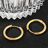 202 Stainless Steel Huggie Hoop Earrings LS-EJEW-F111A-18mm-G-3