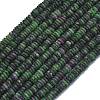 Frosted Natural Ruby in Zoisite Beads Strands G-K389-C20-01-1