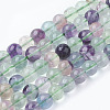 Natural Fluorite Beads Strands X-G-E112-8mm-19-1
