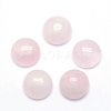 Natural Rose Quartz Cabochons G-P393-R20-4MM-1