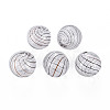 Transparent Handmade Blown Glass Globe Beads GLAA-T012-35C-05-1