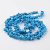 Chip Dyed & Heated Natural Howlite Bead Strands G-M344-39-2