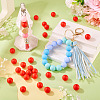 50Pcs Food Grade Eco-Friendly Silicone Beads SIL-TA0002-89C-5