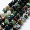 Natural Indian Agate Beads Strands G-K184-02-1