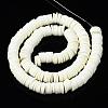 Flat Round Handmade Polymer Clay Beads CLAY-R067-10mm-21-3