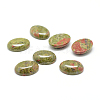 Natural Unakite Gemstone Cabochons G-T020-18x25mm-18-1