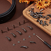 30Pcs Alloy Spikes Screwback Studs FIND-GF0009-56B-4