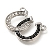 304 Stainless Steel Rhinestone Pendants STAS-R131-01AS-2