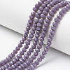 Opaque Solid Color Glass Beads Strands LS-EGLA-A034-P4mm-D11-1