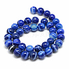 Natural Striped Agate/Banded Agate Bead Strands G-T046-8mm-A02-2