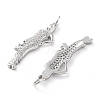 Rack Plating Brass Micro Pave Clear Cubic Zirconia Pendants KK-M280-03P-2
