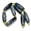 Natural Fire Crackle Agate Beads Strands GG-CBAB0A6-01-4