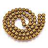 Non-magnetic Synthetic Hematite Beads Strands X-G-S096-6mm-2-3