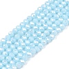 Electroplate Glass Beads Strands EGLA-A044-P1mm-B06-1