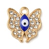Alloy Enamel Rhinestone Glass Pendants X1-ENAM-U003-02G-03-1
