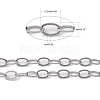 Electroplate Brass Paperclip Chains CHC-L019-31P-7