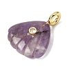 Natural Amethyst Carved Pendants G-C282-05F-2