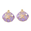 304 Stainless Steel Enamel Pendants STAS-Q119-27G-03-1