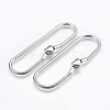 304 Stainless Steel European Style Round Snake Chains Bracelet Making STAS-I097-004A-P-3