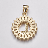 Long-Lasting Plated & Rack Plating Brass Micro Pave Cubic Zirconia Letter Pendants ZIRC-A007-03L-3