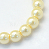 Baking Painted Pearlized Glass Pearl Round Bead Strands HY-Q003-10mm-21-2