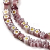 Handmade Millefiori Glass Bead Strands X-LAMP-J035-4mm-10-5