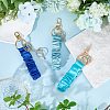 3Pcs 3 Colors Satin Cloth Bracelet Wristlet/Hair Tie Keychain KEYC-SC0001-31B-3