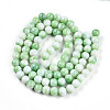 Ombre Effect Dyed Crackle Glass Beads X1-GLAA-T031-10mm-01L-3