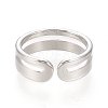 304 Stainless Steel Cuff Rings RJEW-H129-01P-3