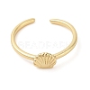 Shell Shape Brass Open Cuff Rings LS-KK-K384-04G-2