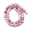 Ombre Effect Dyed Glass Beads Strands X-GLAA-T031-01O-11-3
