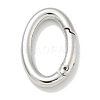 Rack Plating Brass Springs Gate Rings KK-L224-090P-1